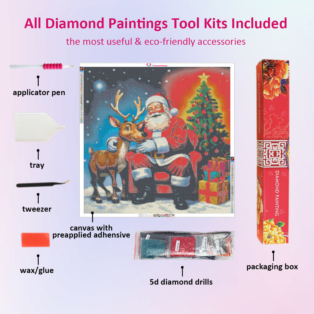 best-partner-santa-and-rudolph-diamond-painting-art-kit