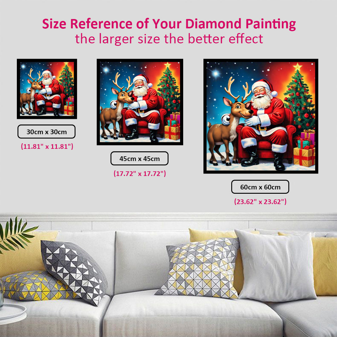 best-partner-santa-and-rudolph-diamond-painting-art-kit