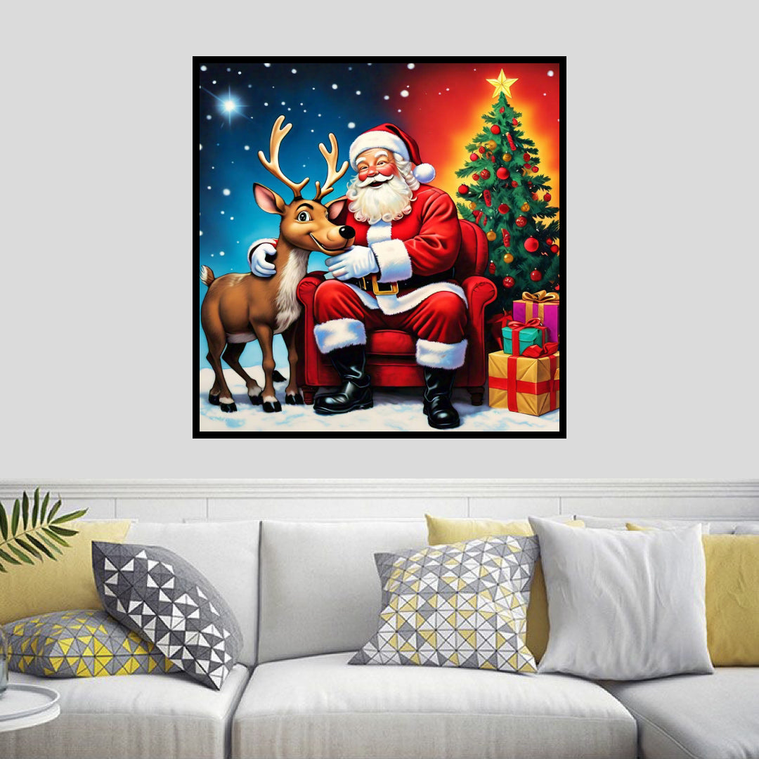best-partner-santa-and-rudolph-diamond-painting-art-kit