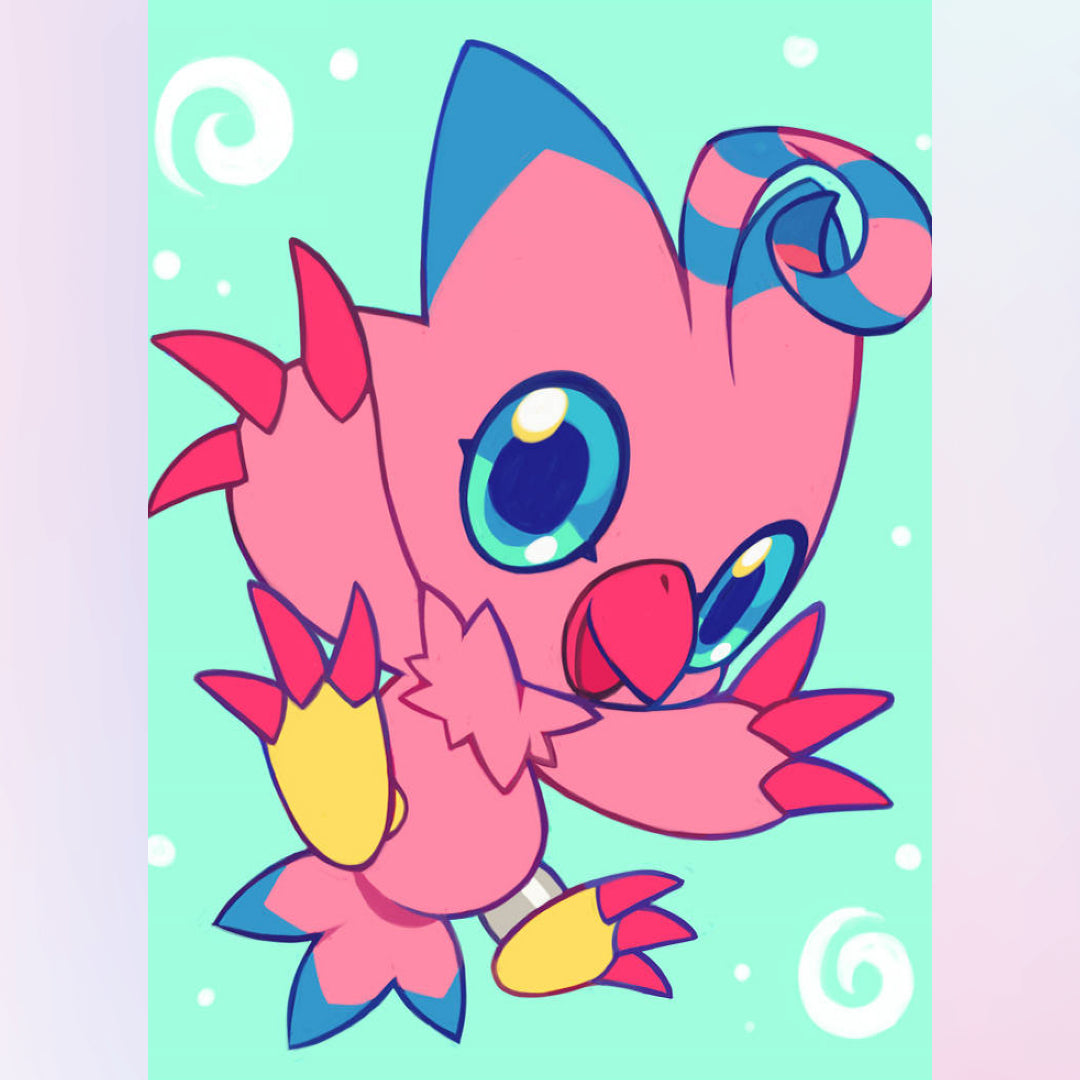 biyomon-diamond-painting-art-kit