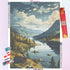 Clear Forest Mountain River Diamond Painting