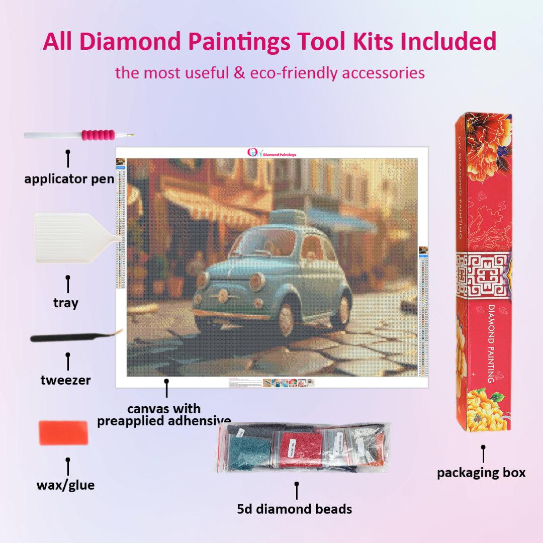 Classic Fiat 500 Diamond Painting