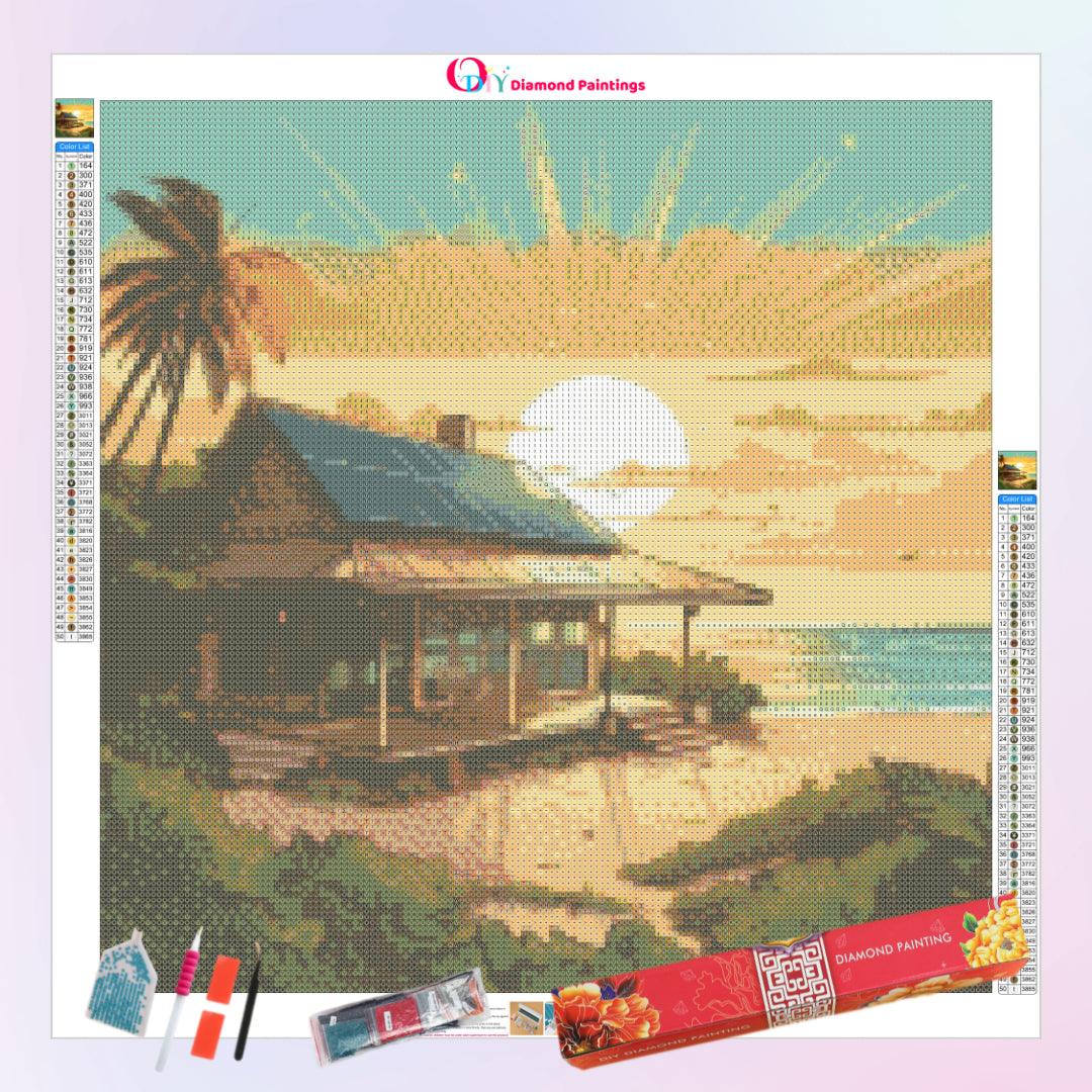 Lovely Sunset by the Beach Diamond Painting