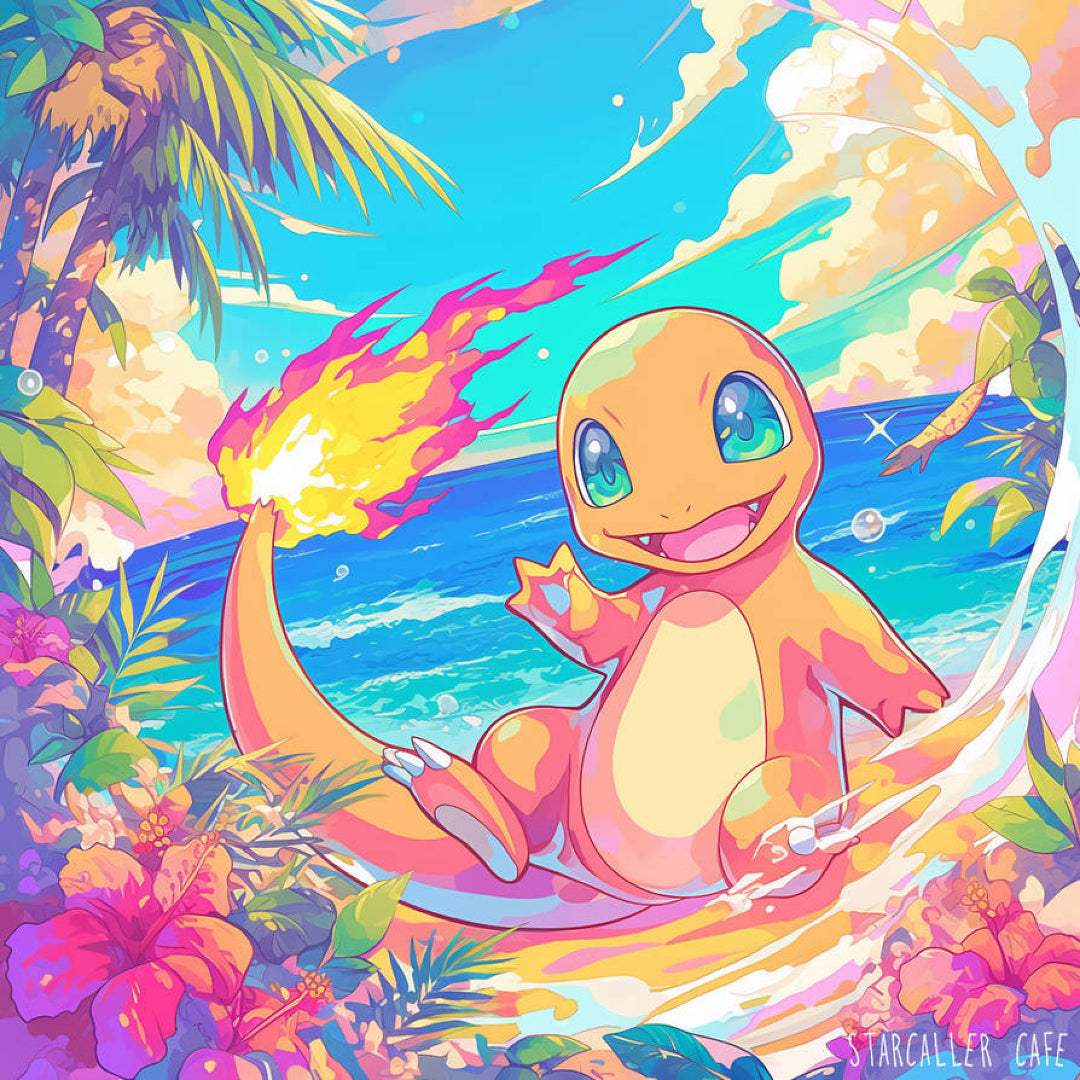 charmander-vacation-diamond-painting-art-kit