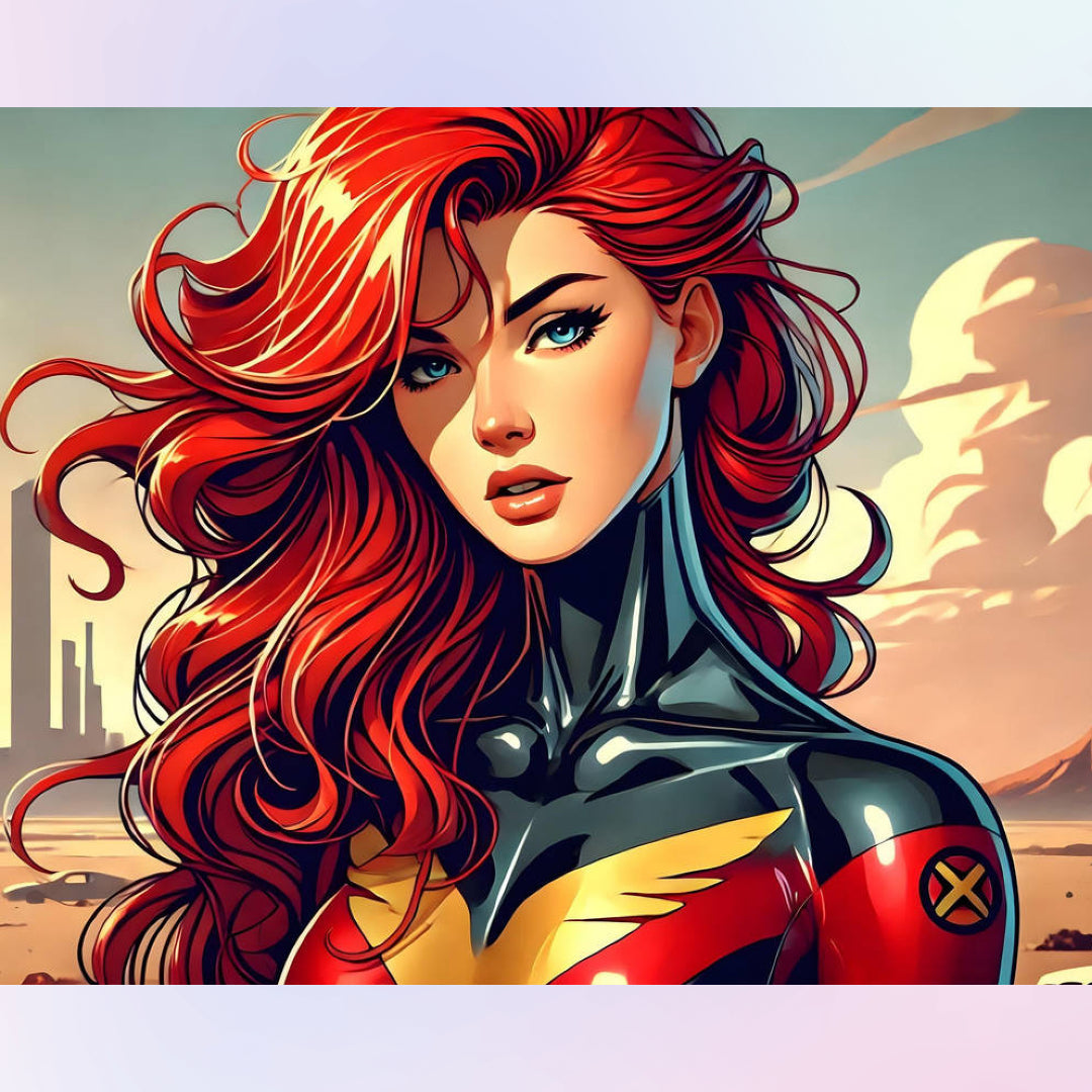 charming-phoenix-jean-grey-diamond-painting-art-kit