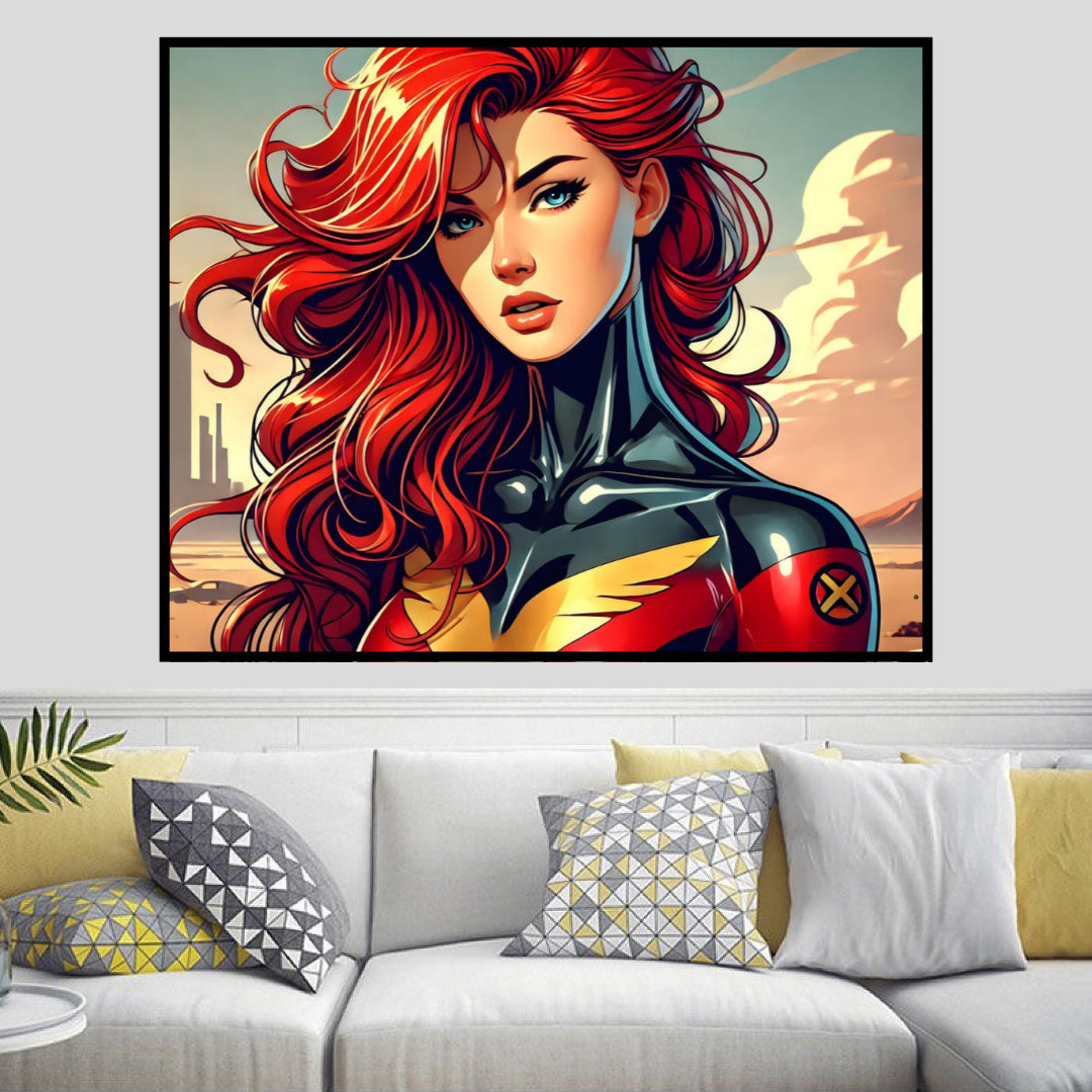 charming-phoenix-jean-grey-diamond-painting-art-kit