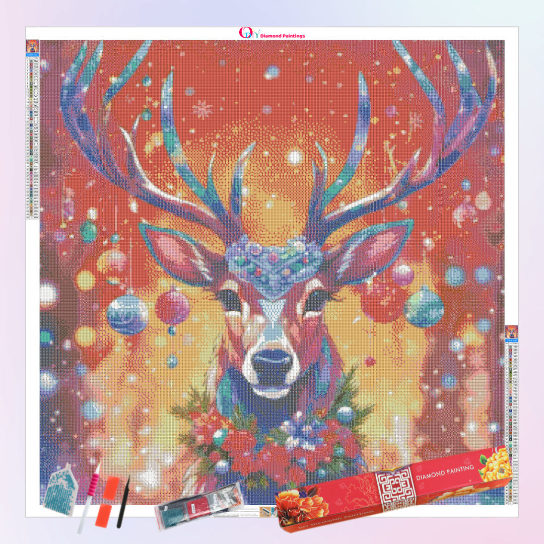 christmas-decorated-reindeer-diamond-painting-art-kit