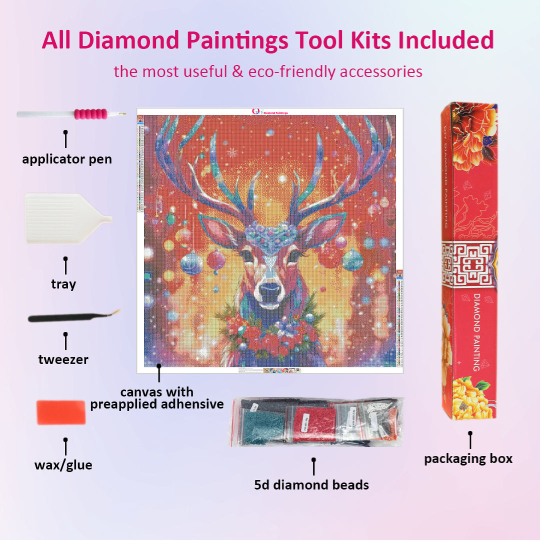 christmas-decorated-reindeer-diamond-painting-art-kit