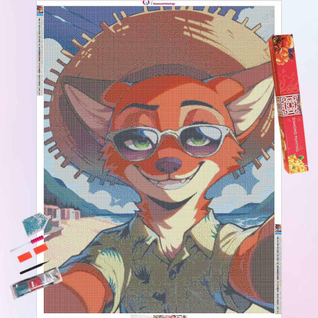 cool-nick-wilde-zootopia-diamond-painting-art-kit