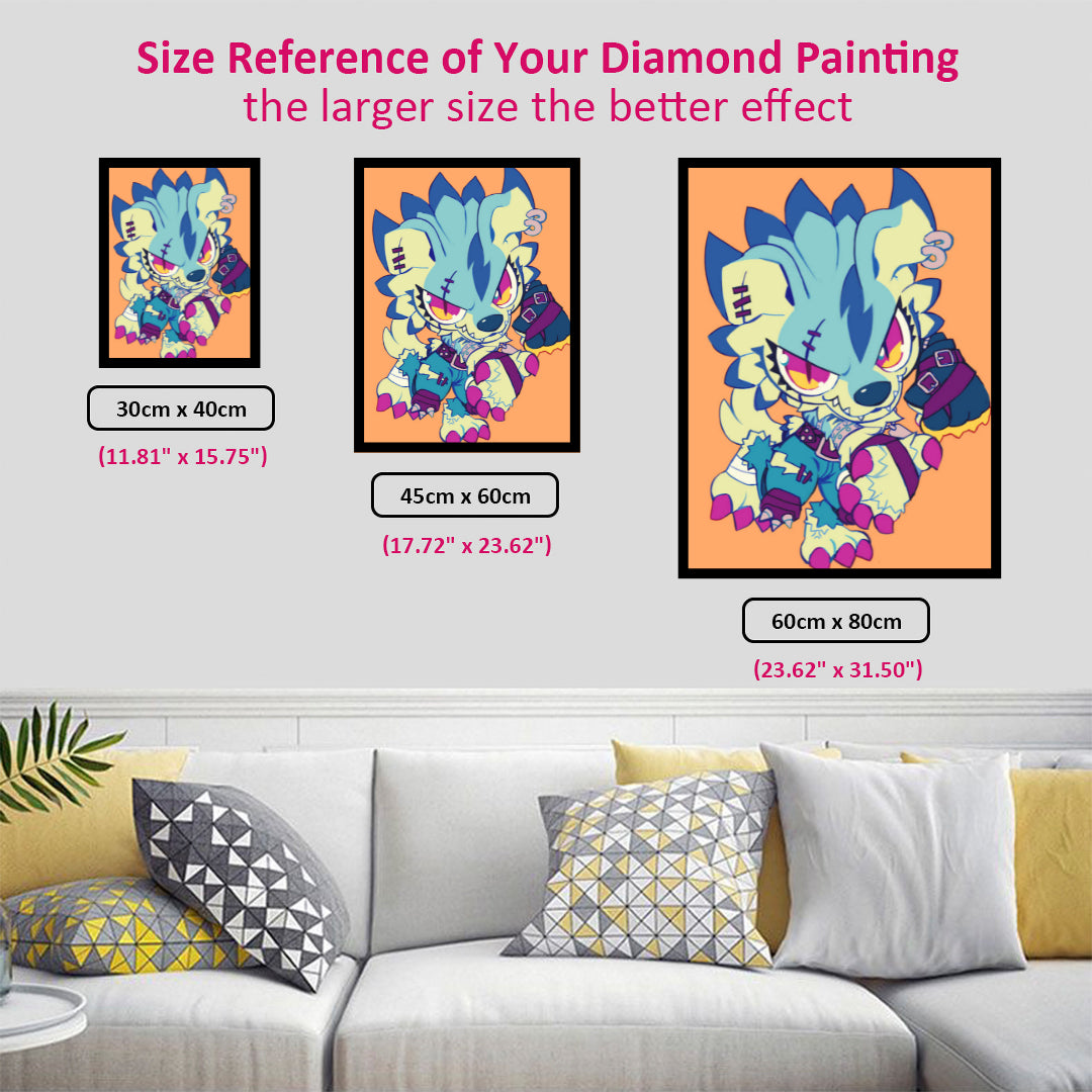 cool-weregarurumon-diamond-painting-art-kit