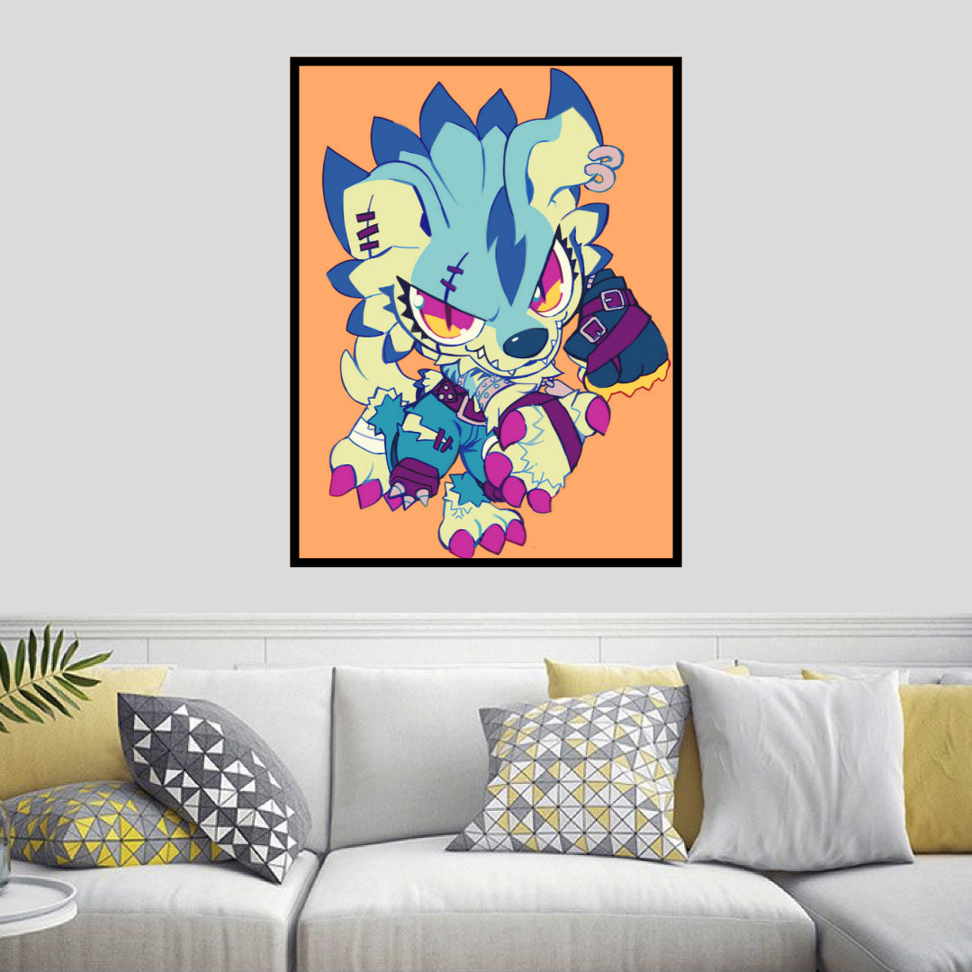 cool-weregarurumon-diamond-painting-art-kit