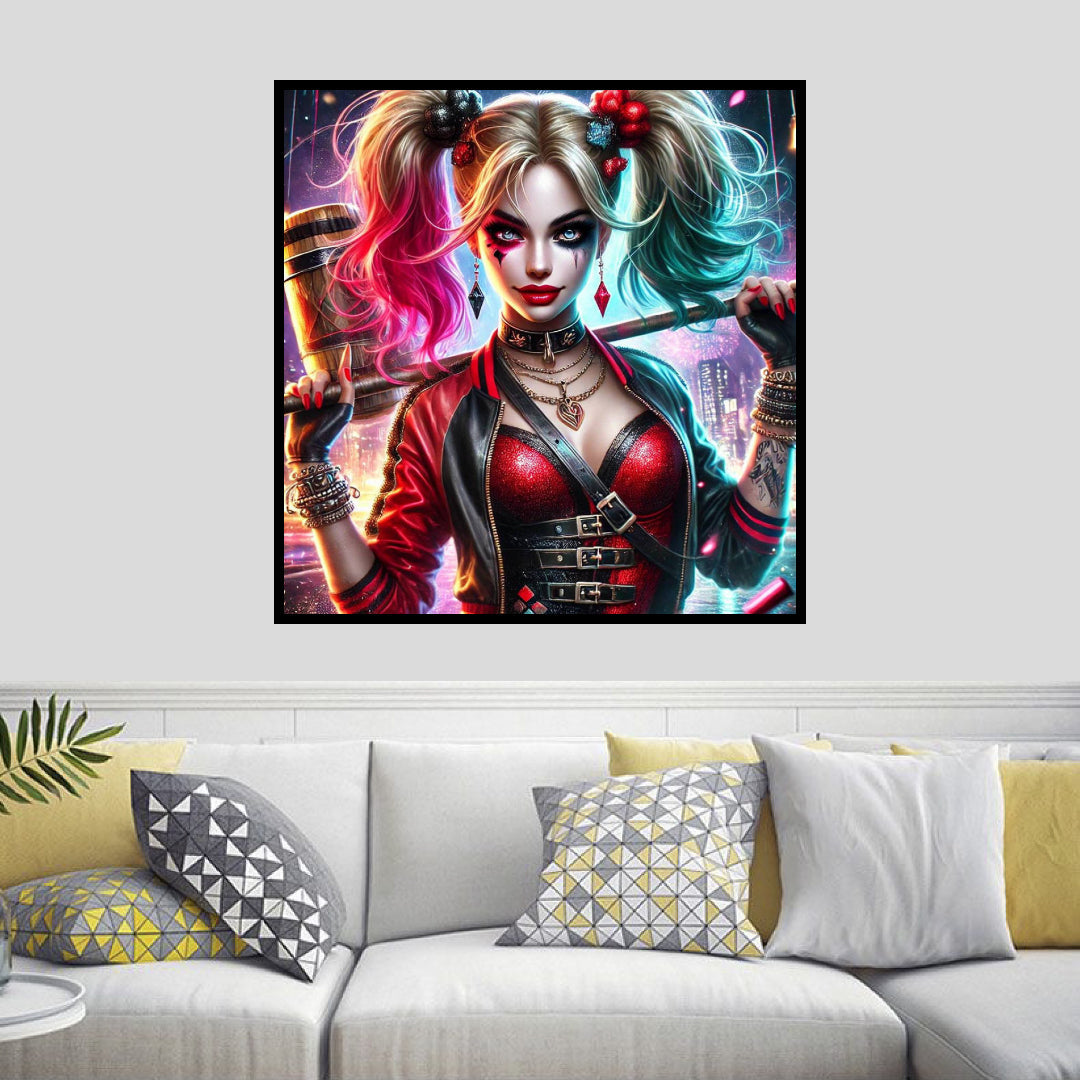 crazy-harley-quinn-diamond-painting-art-kit