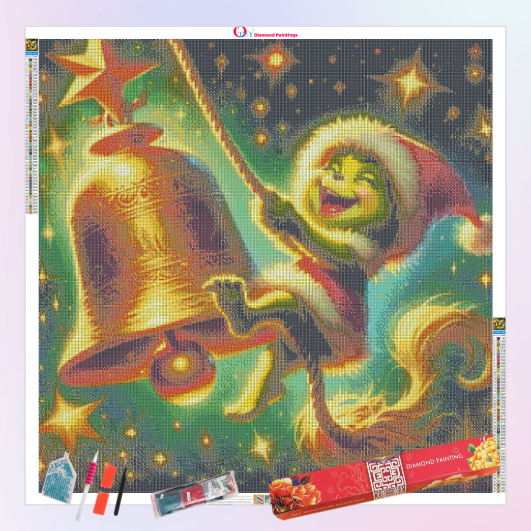 cute-grinch-jingle-bell-diamond-painting-art-kit