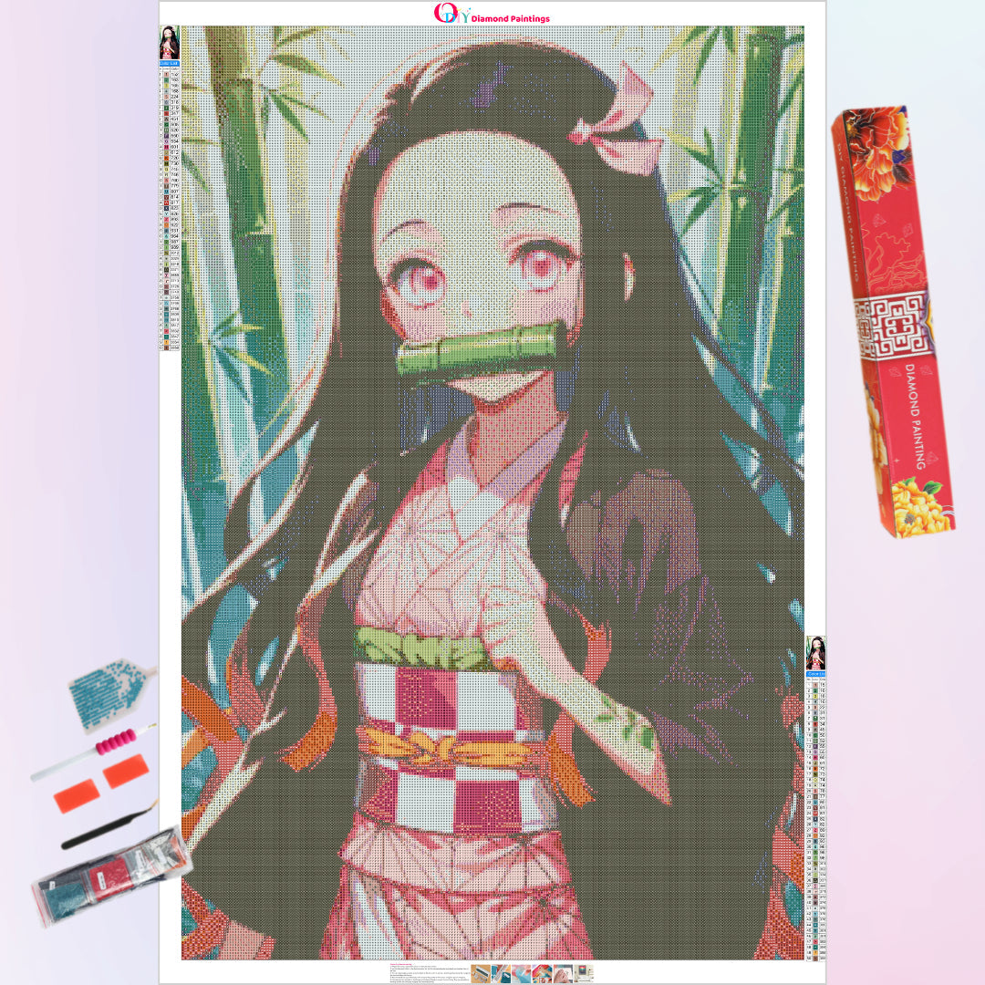 cute-nezuko-diamond-painting-art-kit
