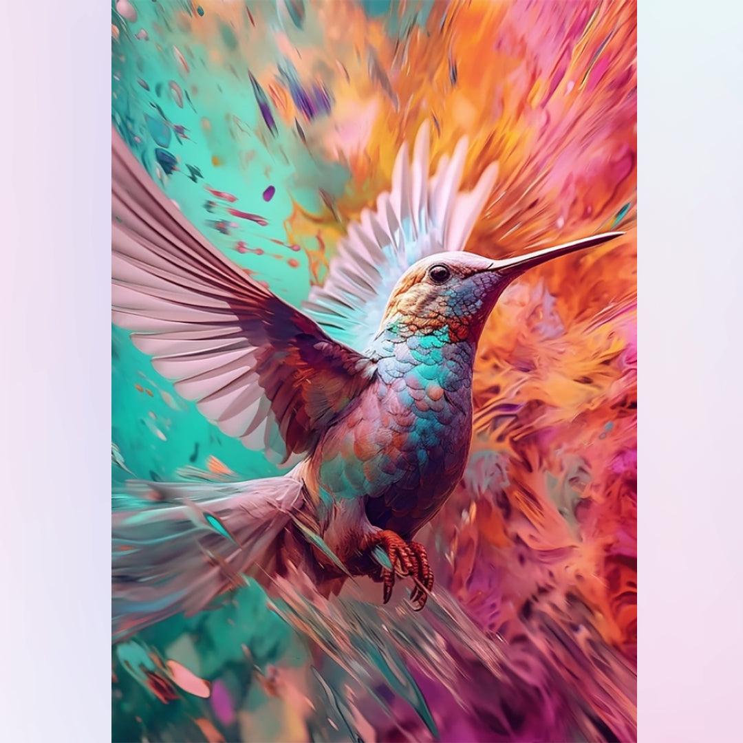 Colorful Hummingbird Diamond Painting