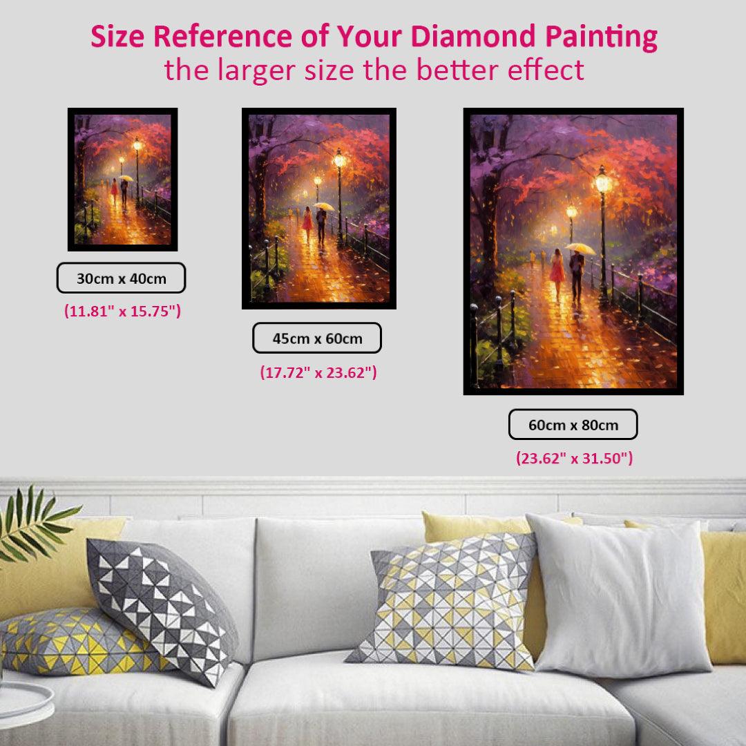 Raining Night View Diamond Painting