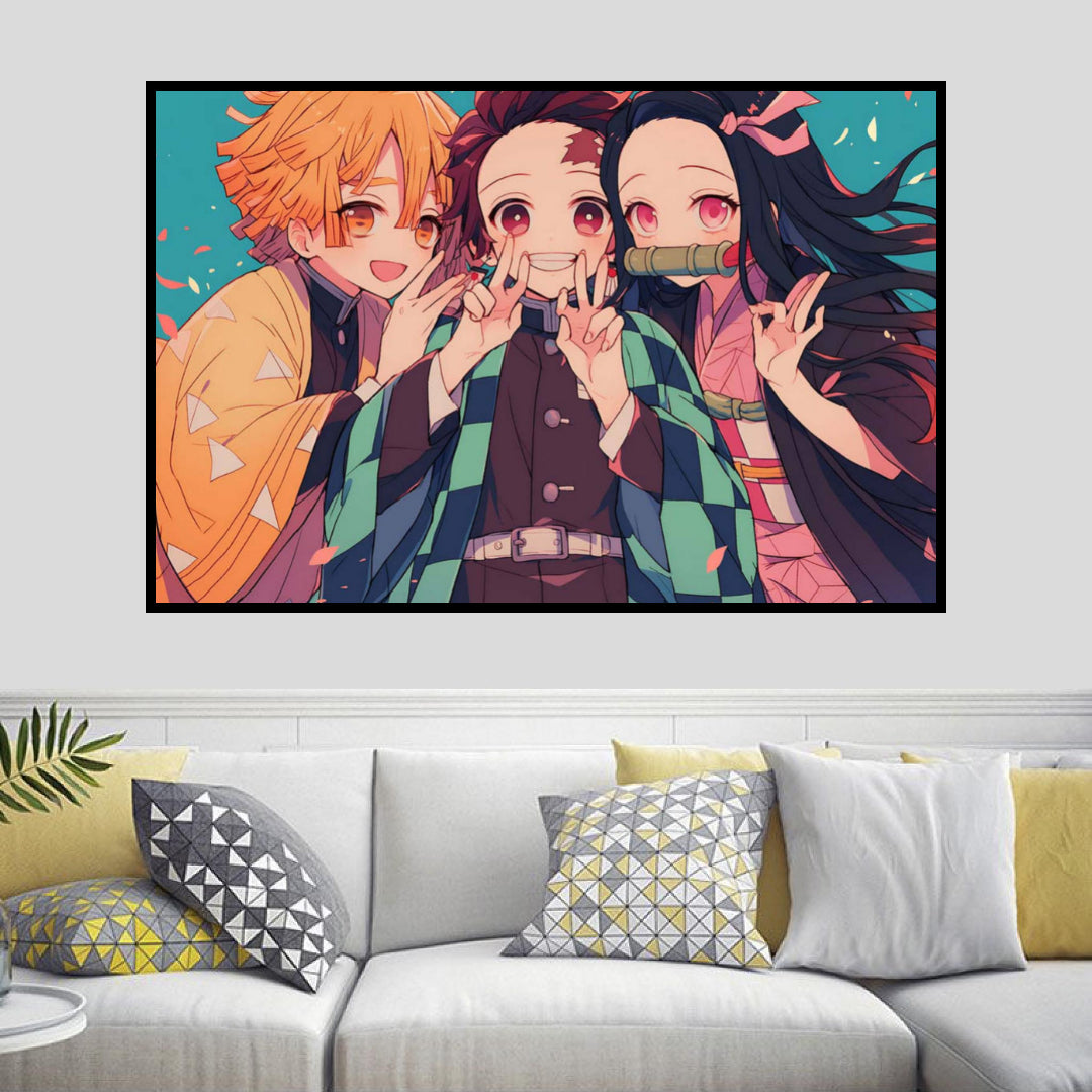demon-slayer-zenitsu-tanjiro-nezuko-diamond-painting-art-kit