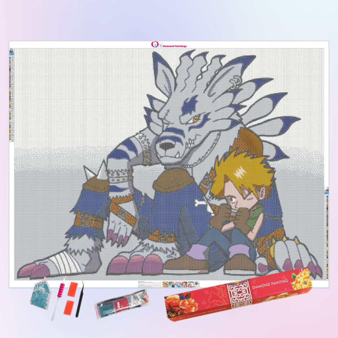 digimon-weregarurumon-diamond-painting-art-kit