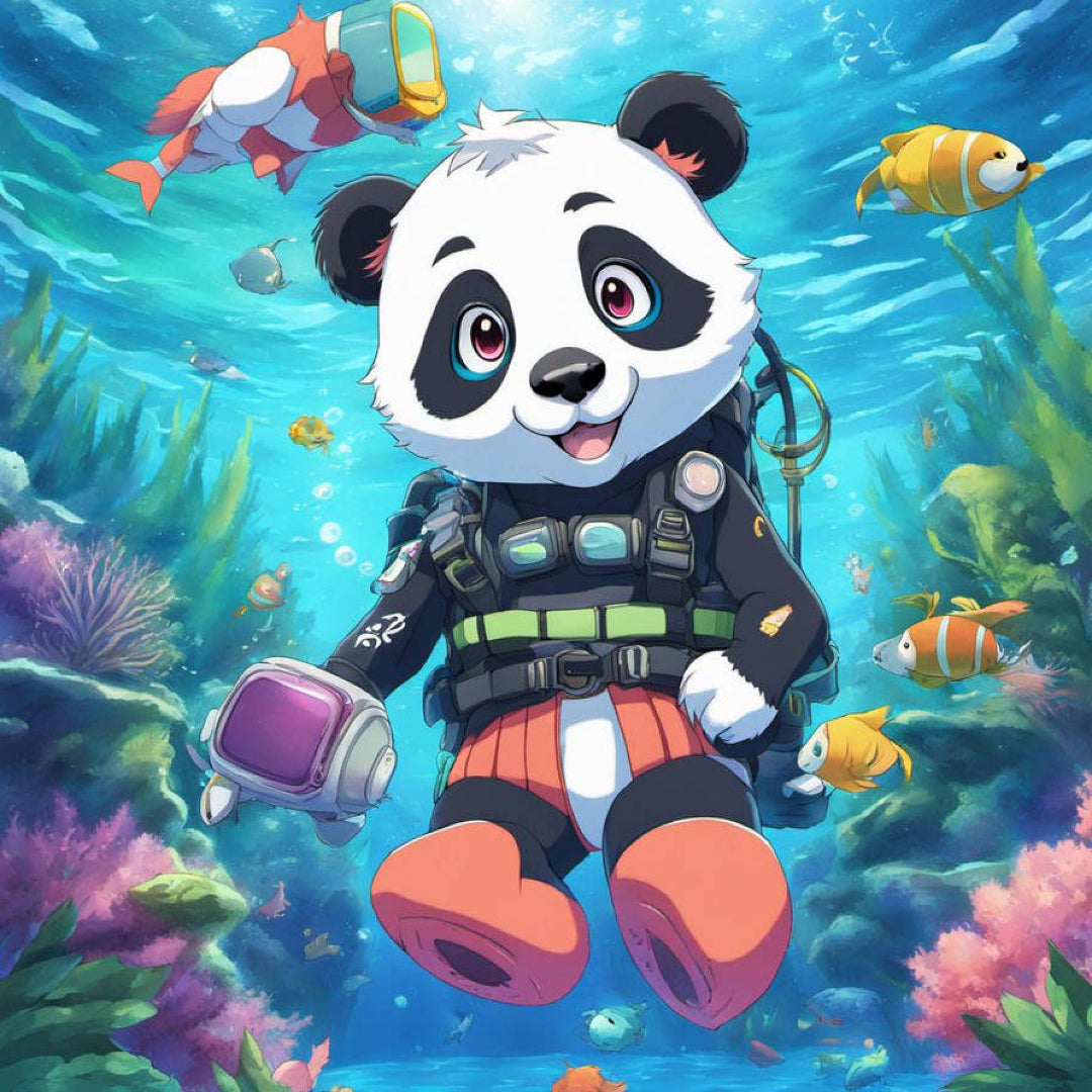 diving-panda-diamond-painting-art-kit