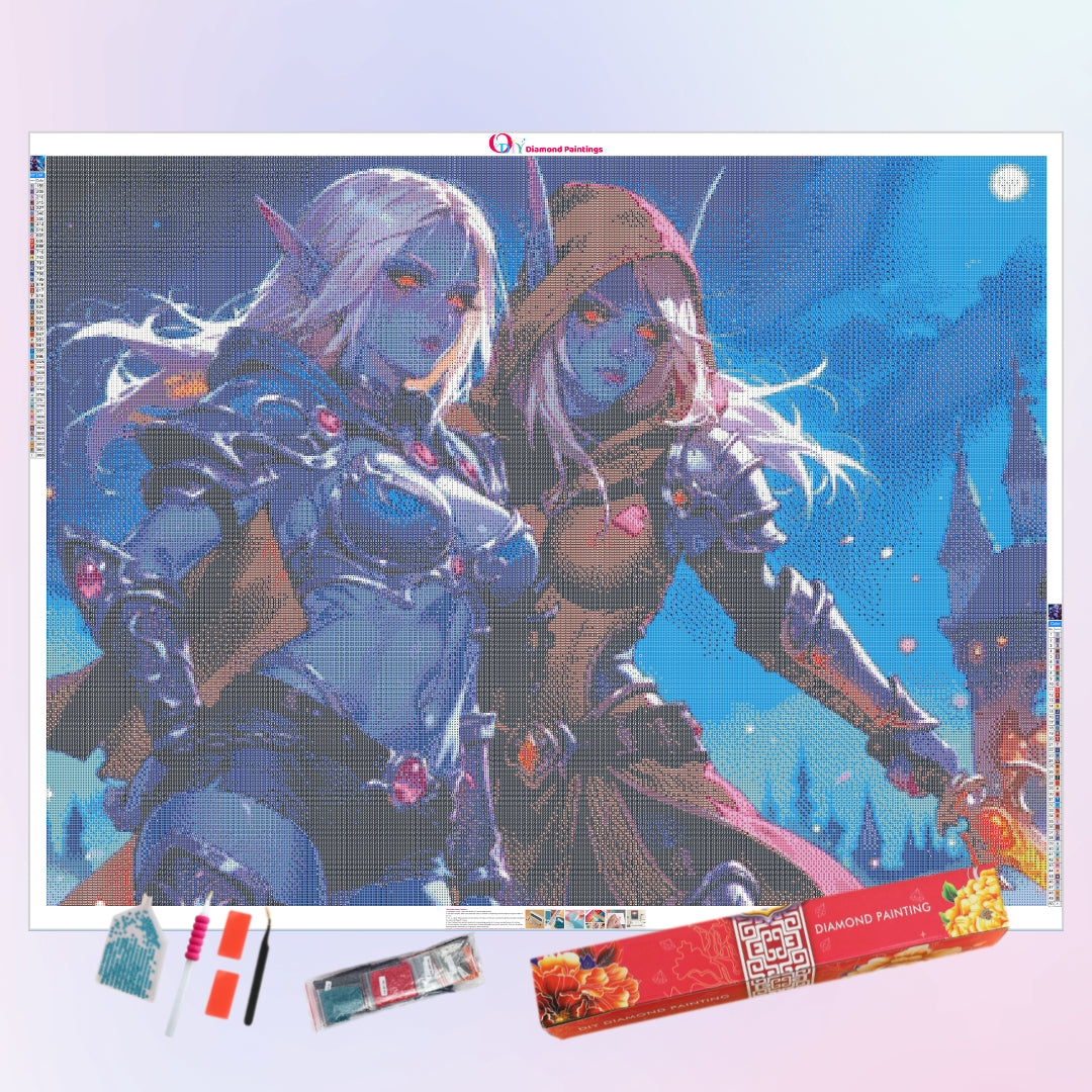 double-faces-sylvanas-windrunner-diamond-painting-art-kit