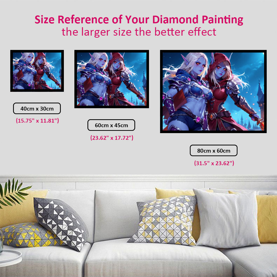 double-faces-sylvanas-windrunner-diamond-painting-art-kit