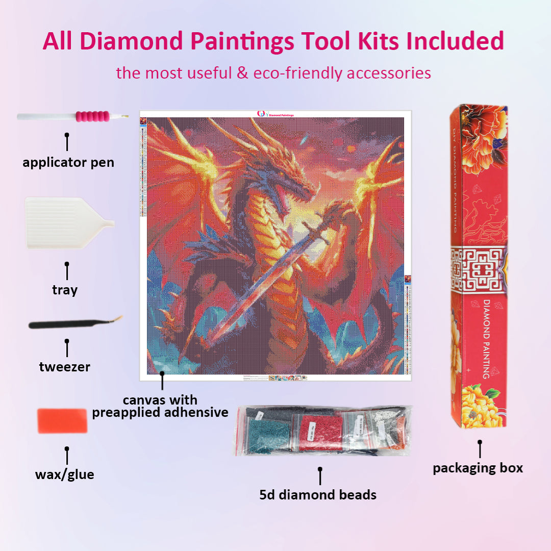 dragon-holding-a-sword-diamond-painting-art-kit