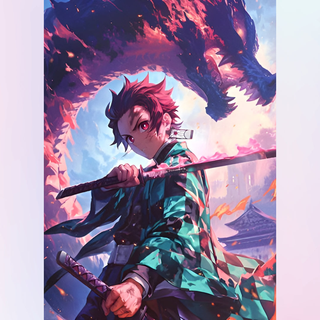 dragon-skill-tanjiro-diamond-painting-art-kit