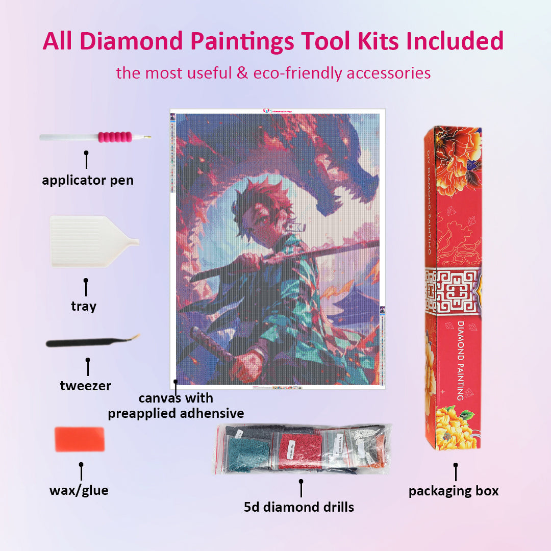 dragon-skill-tanjiro-diamond-painting-art-kit