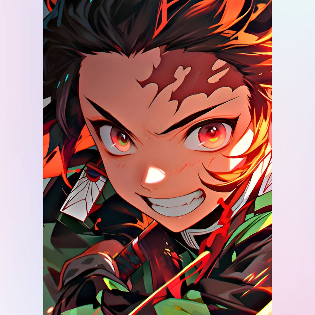 dynamic-tanjiro-kamado-diamond-painting-art-kit