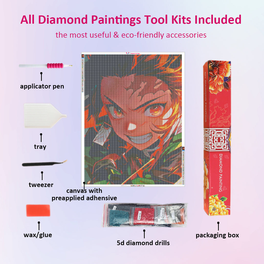 dynamic-tanjiro-kamado-diamond-painting-art-kit