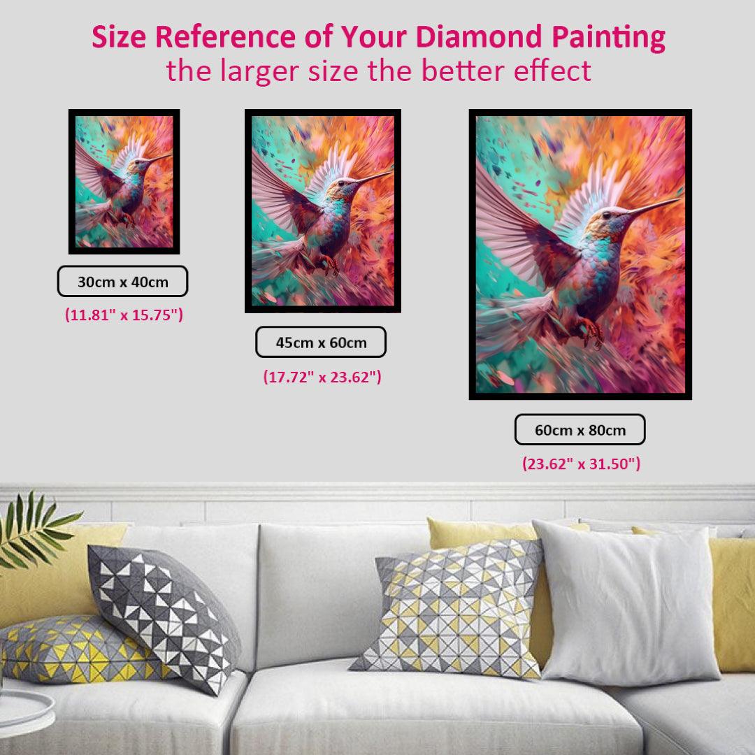 Colorful Hummingbird Diamond Painting