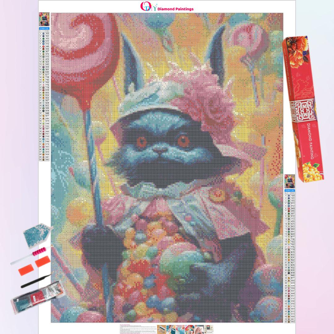 Candy Cat Diamond Painting