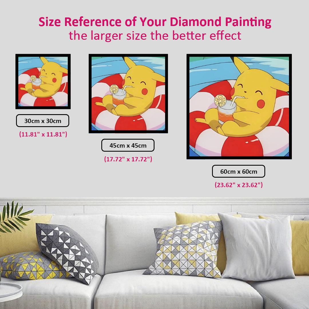 Pikachu Enjoys Juicy Diamond Painting