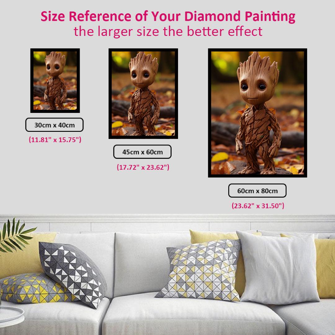 Adorable Groot Diamond Painting