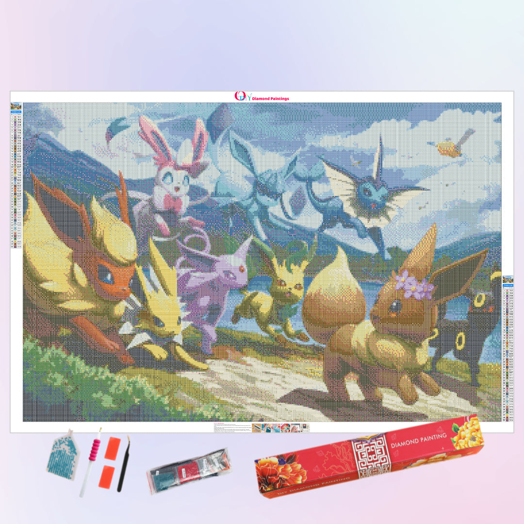 eevee-families-diamond-painting-art-kit