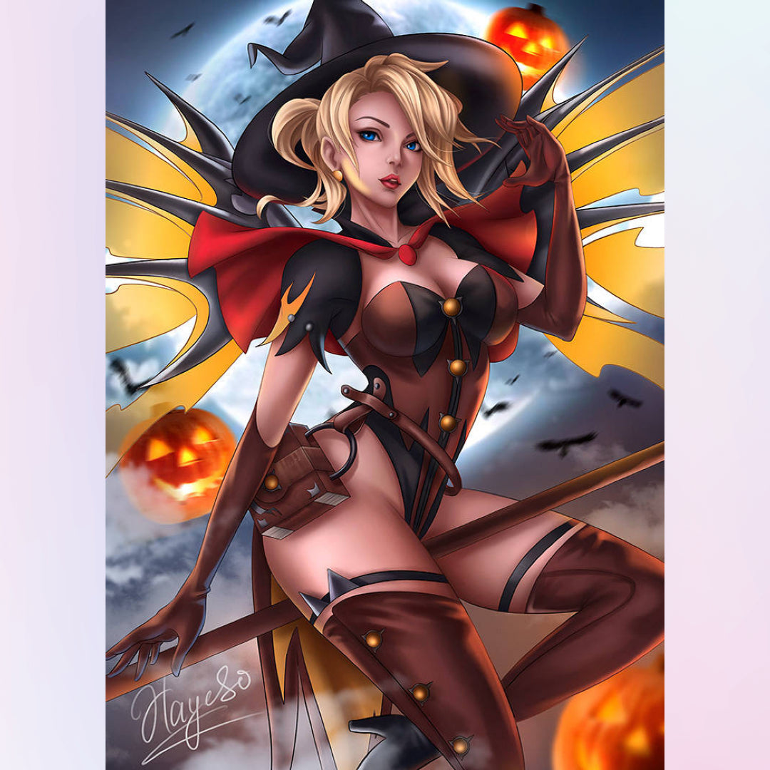 elegant-witch-halloween-mercy-diamond-painting-art-kit