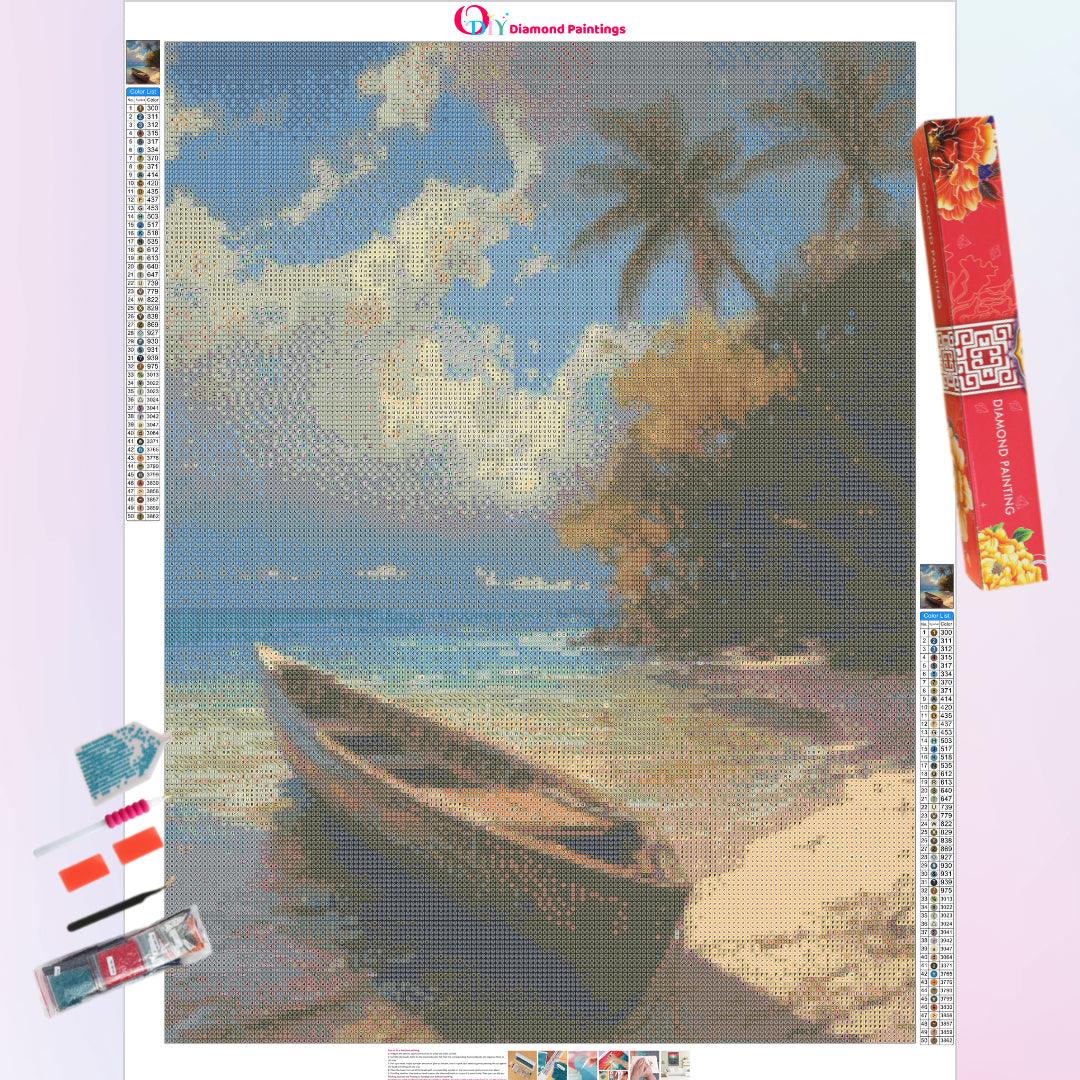 Abandoned Fishing Boat Diamond Painting - Diamond Painting Kit USA