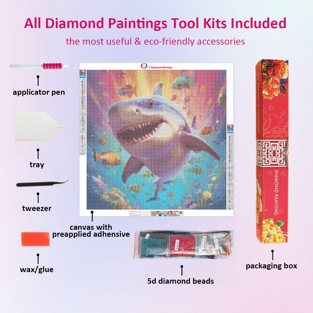 Happy Shark Diamond Painting