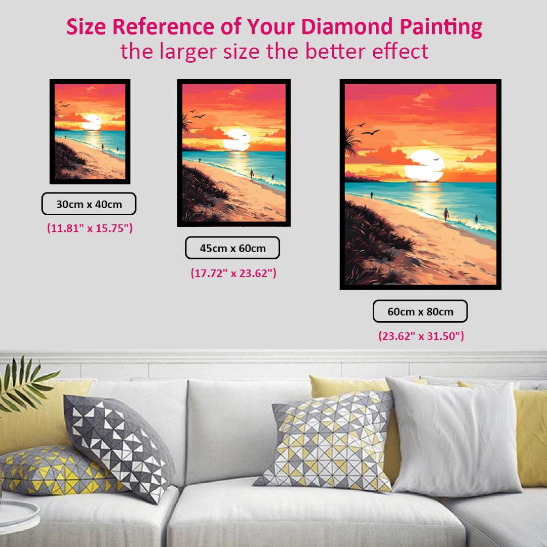 Grace Bay Beach with Sunset Diamond Painting