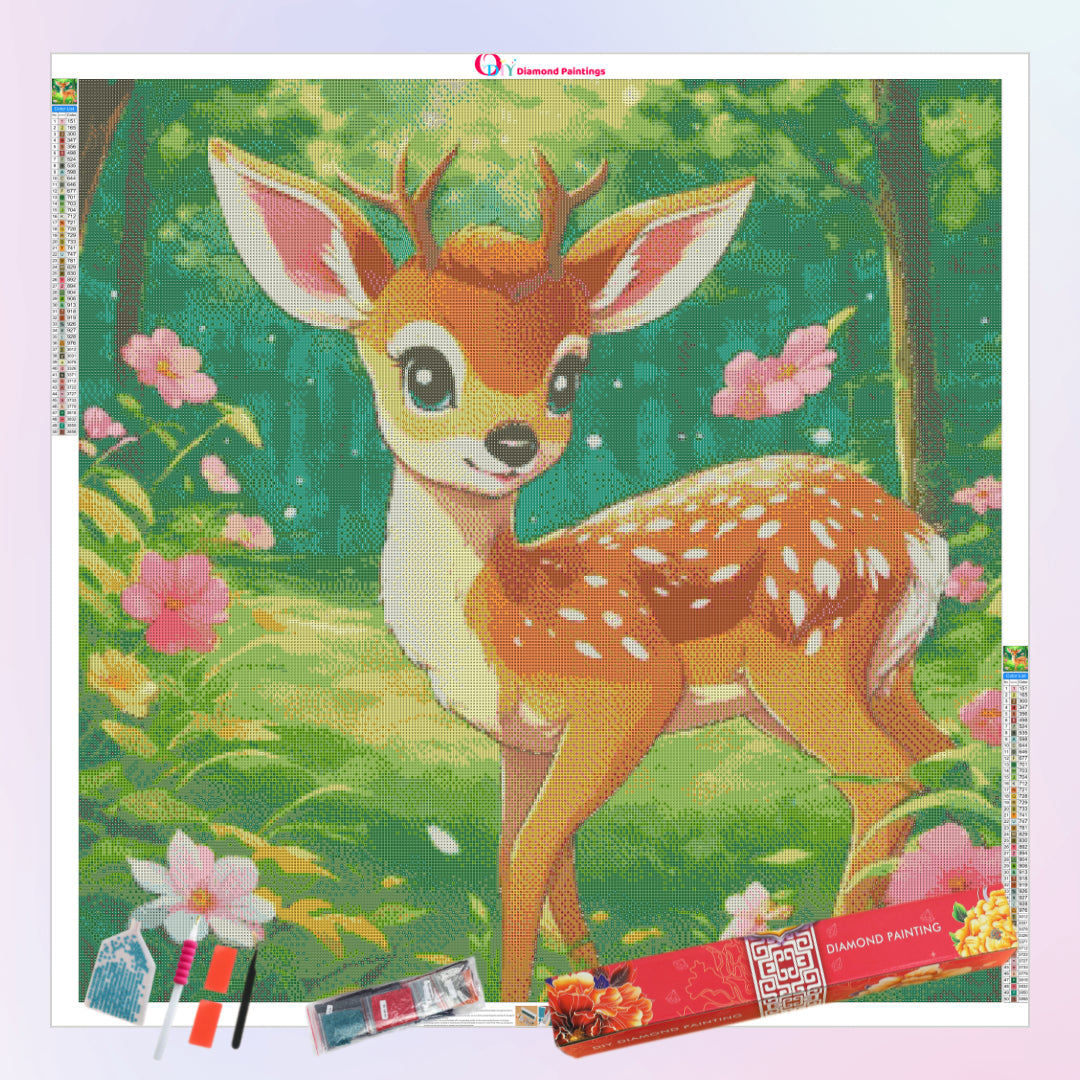 flower-lady-deer-diamond-painting-art-kit