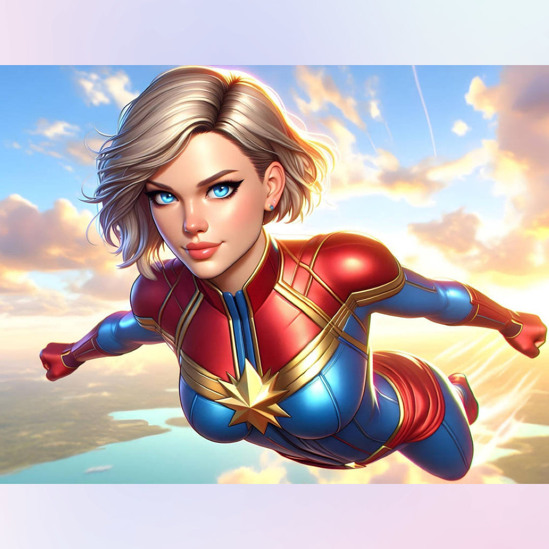 flying-captain-marvel-diamond-painting-art-kit
