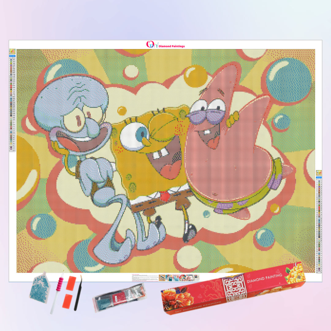 funny-three-spongebob-diamond-painting-art-kit