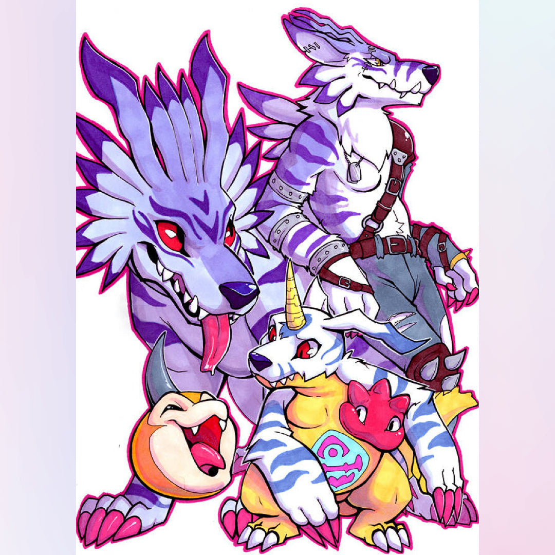gabumon-family-diamond-painting-art-kit