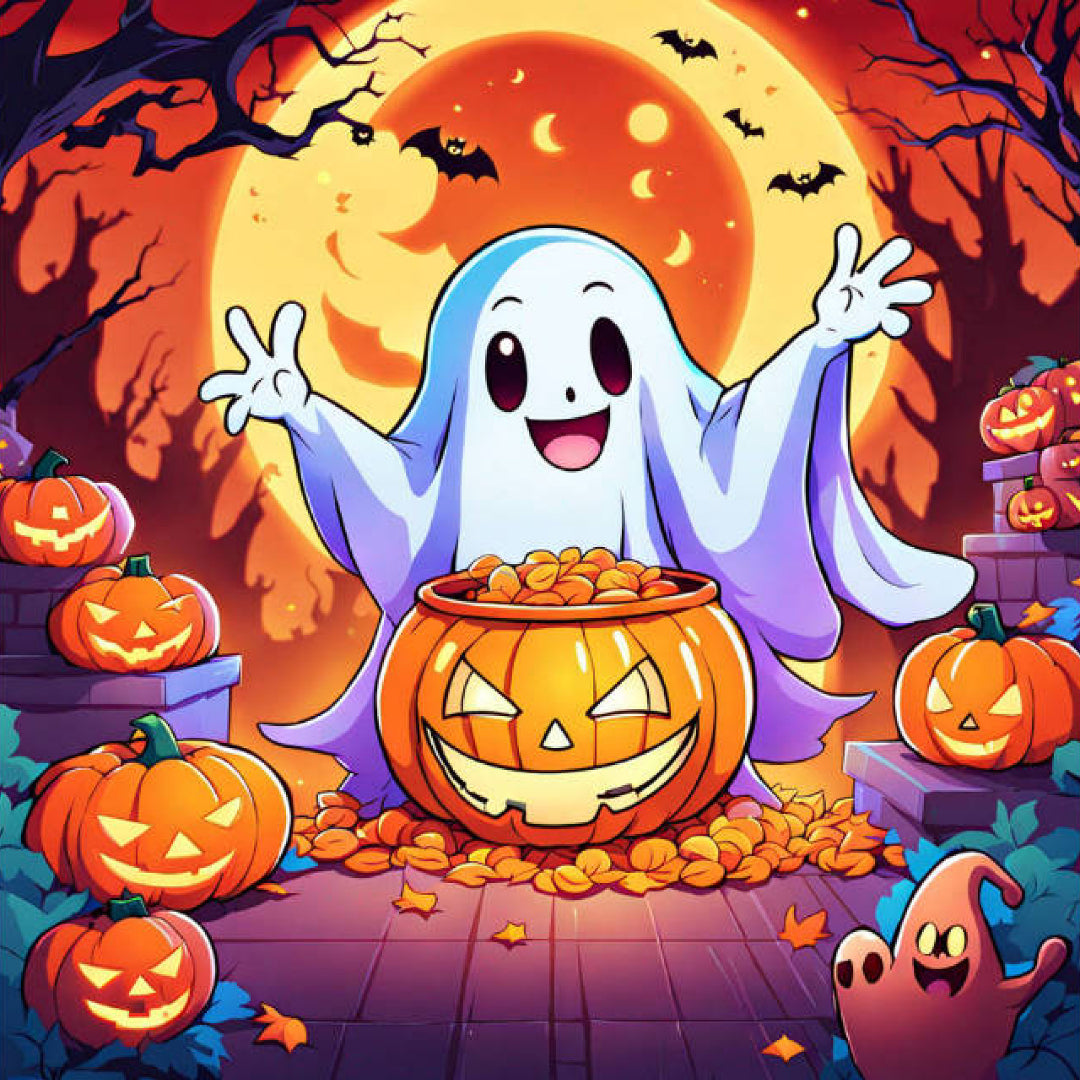 ghost-collecting-gold-leaf-diamond-painting-art-kit