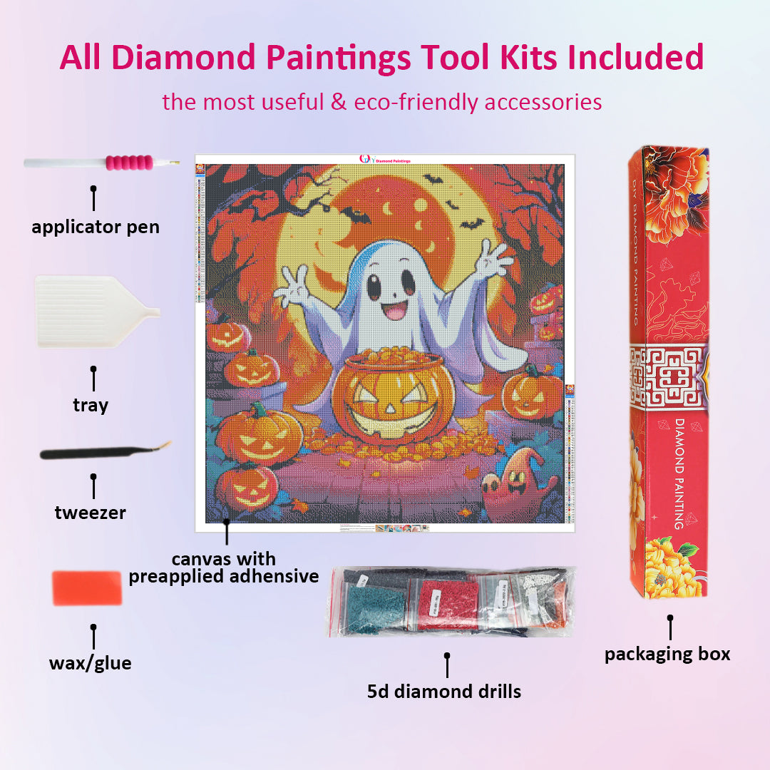 ghost-collecting-gold-leaf-diamond-painting-art-kit