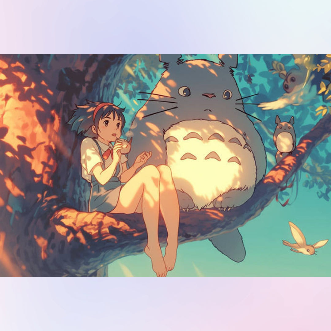 girl-on-the-tree-with-totoro-diamond-painting-art-kit