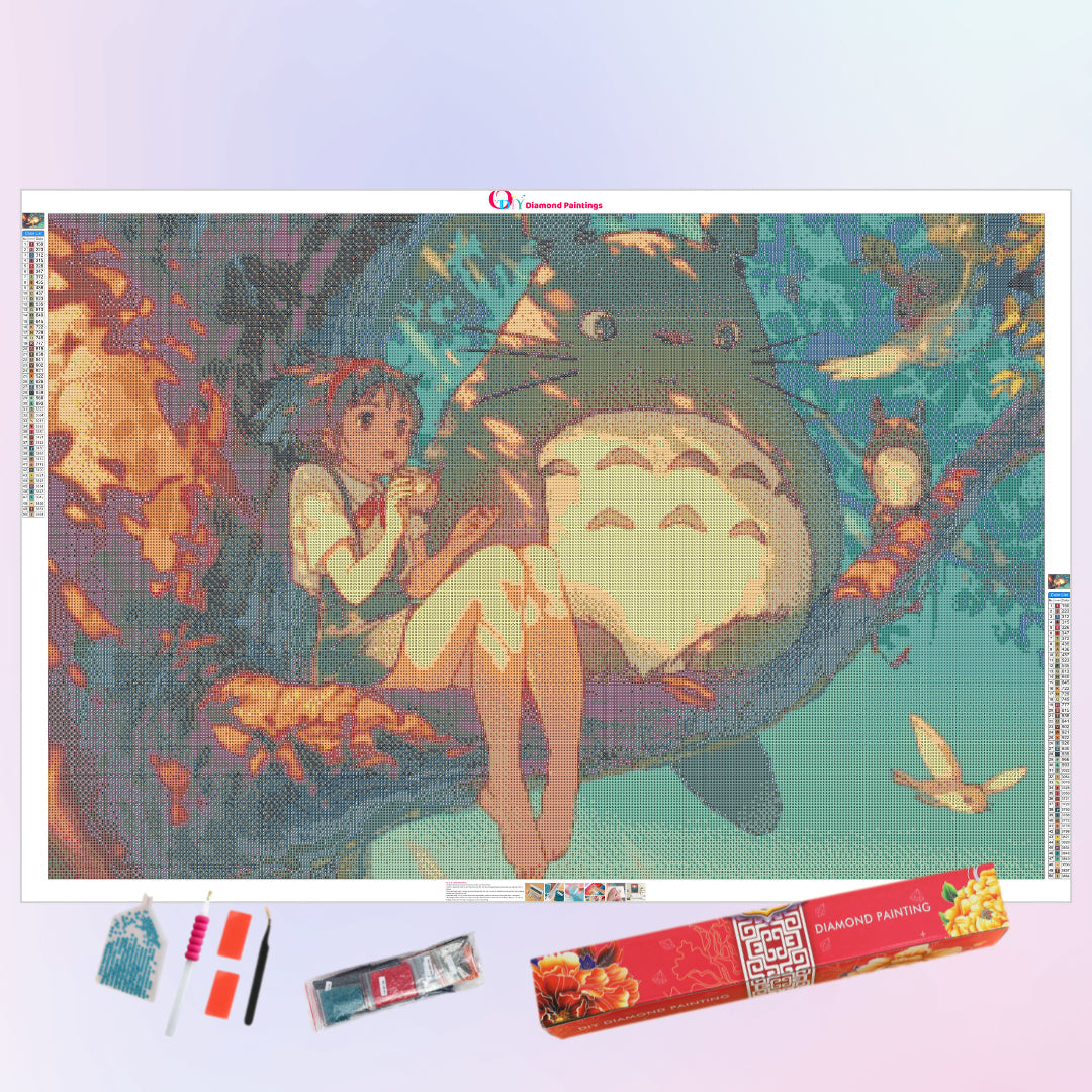 girl-on-the-tree-with-totoro-diamond-painting-art-kit