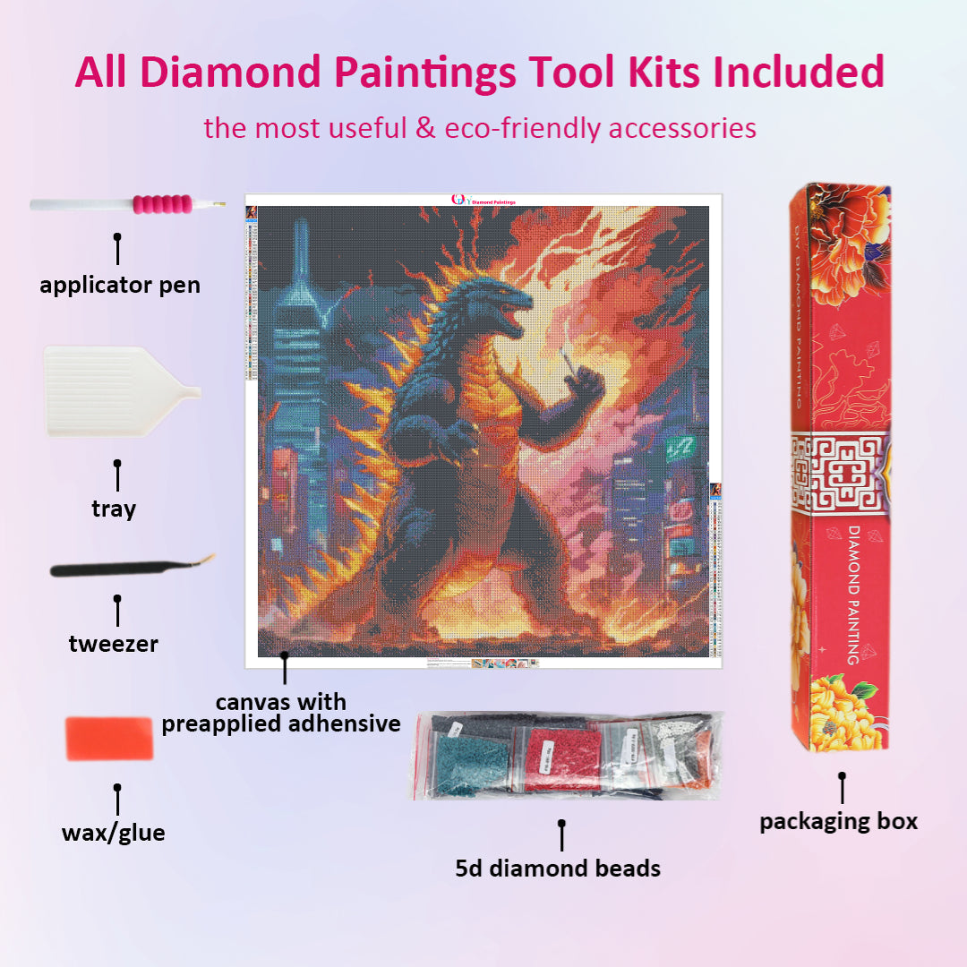 godzilla-smoking-lightning-diamond-painting-art-kit