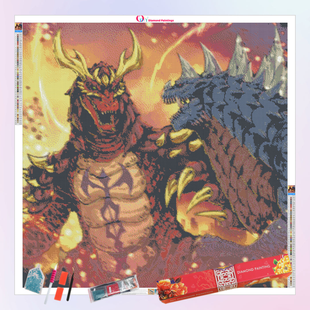 godzilla-vs-gaonaga-diamond-painting-art-kit