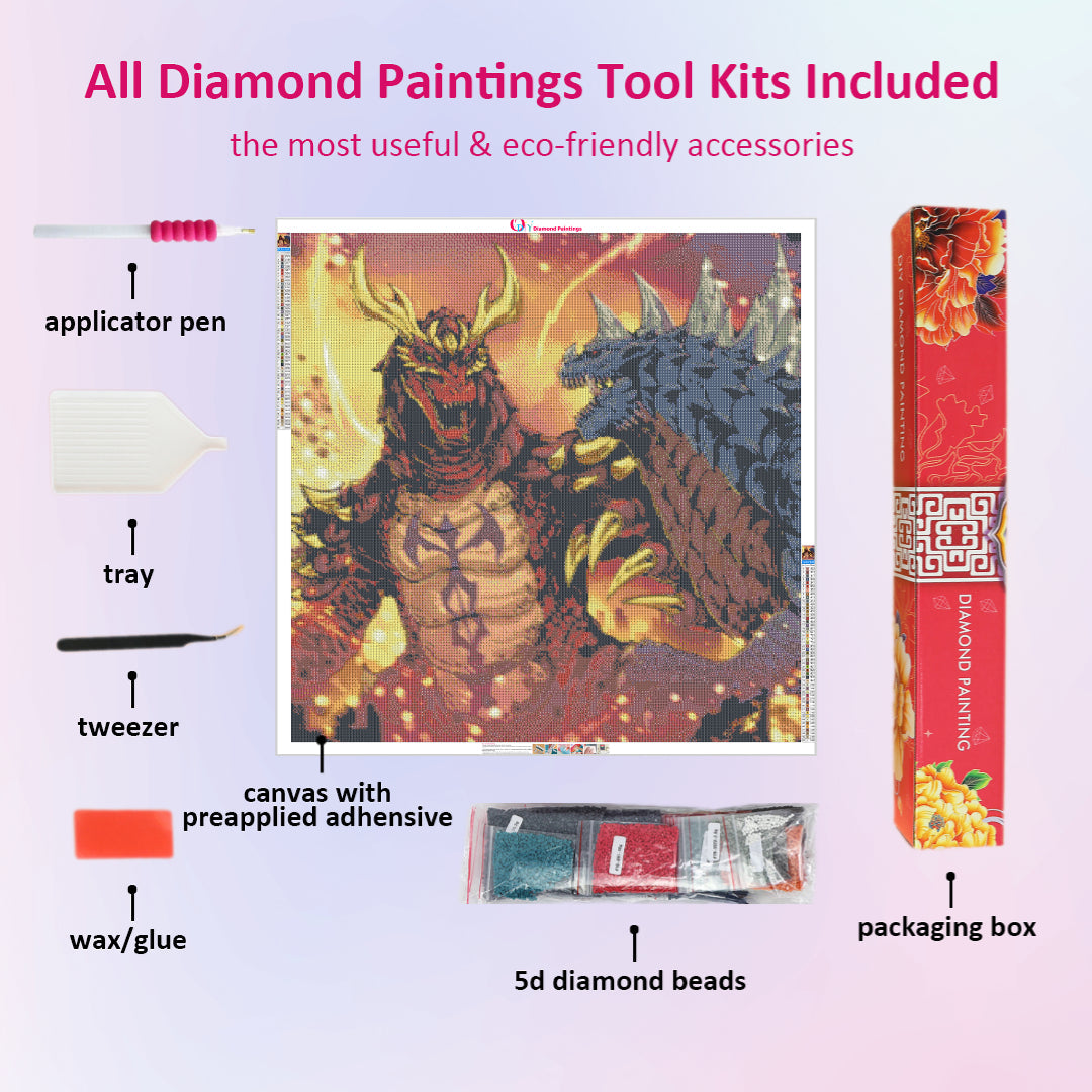 godzilla-vs-gaonaga-diamond-painting-art-kit